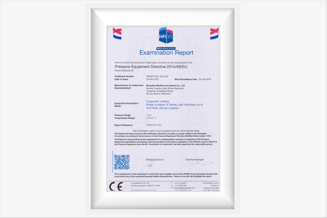 Certification CE UE 1