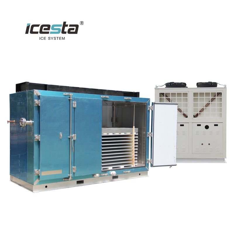 ICESTA ICETUX ENVILLET CONGRIPTION DE PLAQUE HORIZONTALE À LOBILITÉ AVEC Unité de condensation 20000 $ - 50000 $