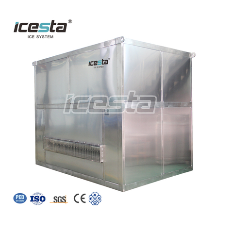 Icesta 10 tonnes Machine de glace de plaque en acier inoxydable, durée de vie automatique de haute qualité 
