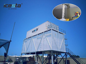 Icesta Automatic High Productivity Long Service Life de 40 tonnes Système de glace de suspension conteneurisée 