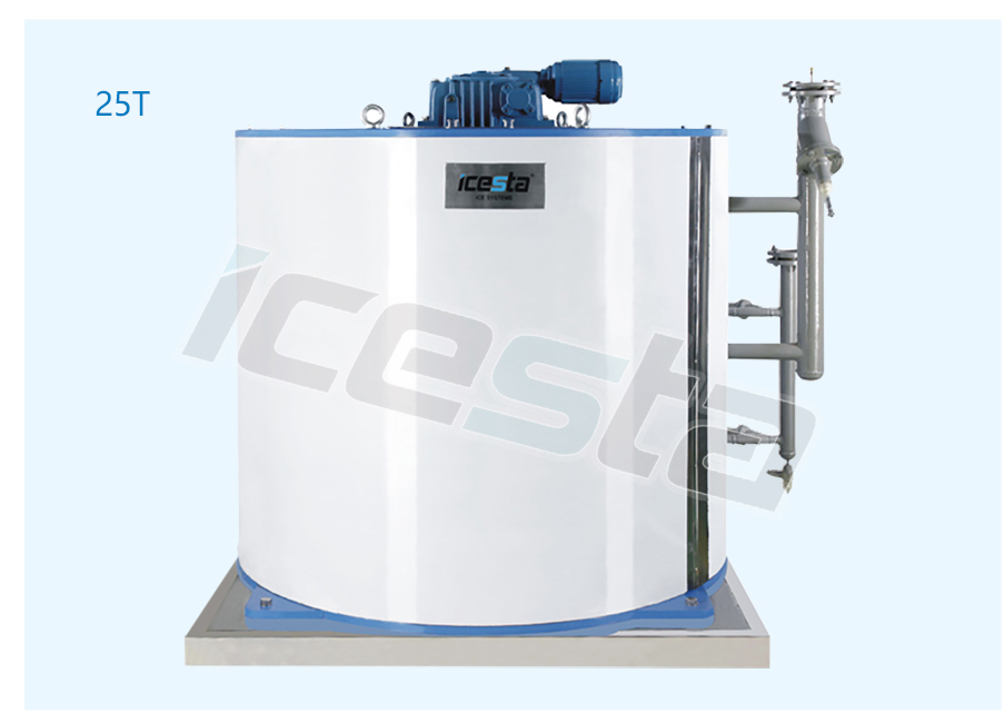 Evaporateur de la machine à glace en flocons de qualité ICESTA 30 TON / JOUR 20000 - 30000 $
