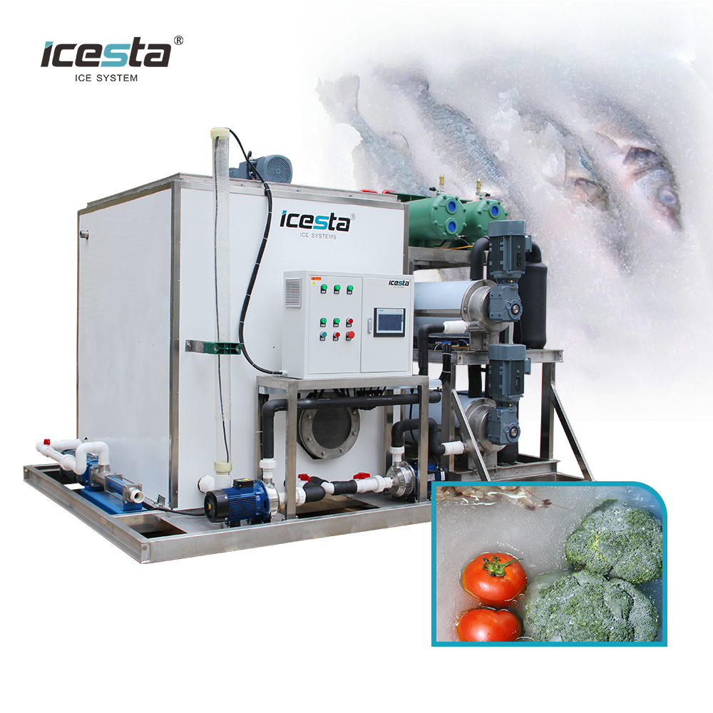 ICESTA 12 TON par jour Machine de glace en suspension d\'eau salée 50000 $ - 80000 $