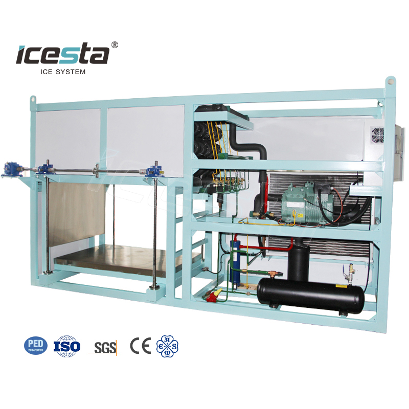 Machine à glace en bloc à refroidissement direct 1-5t