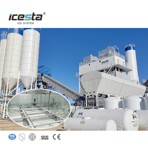 Usine à glace conteneurisée ICESTA de 40 tonnes pour le refroidissement du béton hydroélectrique