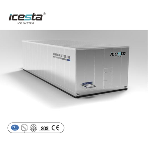 Machine de congélation industrielle des spirales simples, fabricant d'Icesta, haute capacité, haute efficacité, automatique, à basse température