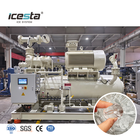 Unité de compresseur de réfrigération à ammoniac ICESTA pour machine à glace et chambre froide