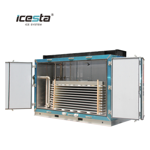Congélateur à plaque en acier inoxydable à basse température ICESTA avec unité de condensation industrielle