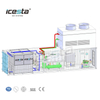 Machine à glace industrielle de plat de récipient avec la longue durée de vie d'acier inoxydable de refroidissement par évaporation 30t pour le refroidissement du béton