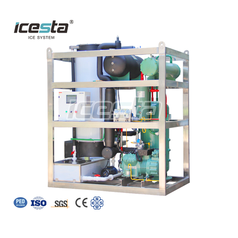ICESTA personnalisé haute productivité économie d'énergie longue durée de vie machine à glace en tube de 5 tonnes 20 000 $ - 25 000 $