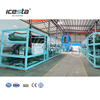 Machine de fabrication de blocs de glace industrielle avec 120 t (30 t X3 + 15 t X2) dégivrage par eau de refroidissement par eau 35 kg/70 kg par pièce pour usine de glace 450 000 $ -