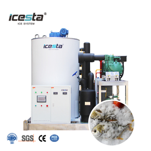 Machine à glace en flocons industrielle ICESTA 10 tonnes par jour