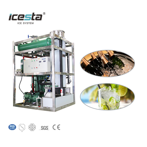 Machine de fabrication de glace de tube 10t par jour 30000 $ - 40000 $
