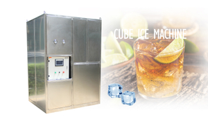 Cube Ice Machine refroidissement à eau haute productivité 1 tonne / jour Produit chaud personnalisé dans Icesta 