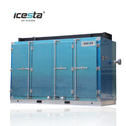 ICESTA Industrial Plate Freener - Arear inoxydable, basse température avec unité de condensation fiable