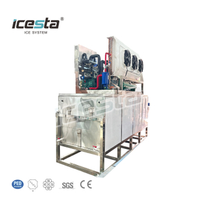 ICESTA a personnalisé la machine à glace de boue de 15 tonnes de longue durée de vie de productivité élevée automatique d'économie d'énergie