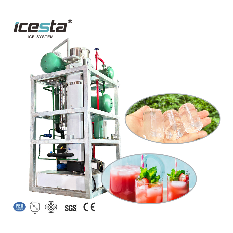ICESTA SAUTURE ENVIRATIVE Énergie Haute Productivité longue durée de vie de 20 tonnes Machine de glace à tube industriel 59000 $