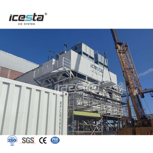 Usine de glace en flocons conteneurisée ICESTA de 120 tonnes avec système de stockage de glace