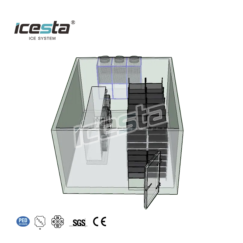 Industrial Air Blast congélateur travaillant un système de congélation automatique pour le poulet, stockage de poisson 
