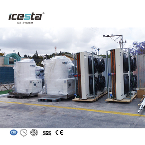 Machine à glace en flocons industrielle ICESTA de 20 tonnes avec compresseur célèbre