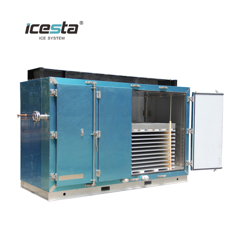 Congélateur à plaque en acier inoxydable à basse température ICESTA avec unité de condensation industrielle