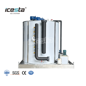 Évaporateur à tambour de glace en flocons approuvé CE ICESTA pour usine de glace à l'ammoniac