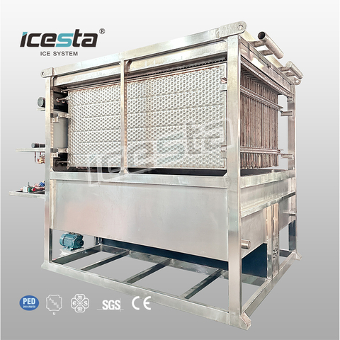 Machine à glace industrielle de plat de récipient avec la longue durée de vie d'acier inoxydable de refroidissement par évaporation 30t pour le refroidissement du béton