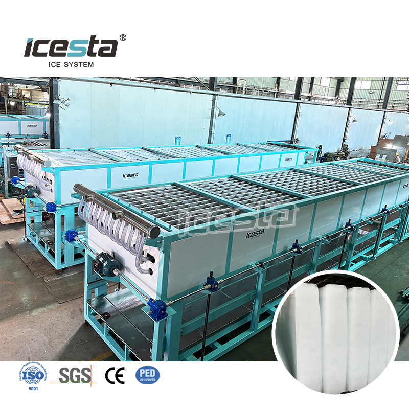 Machine à glace en bloc à refroidissement direct ICESTA de 20 à 30 tonnes
