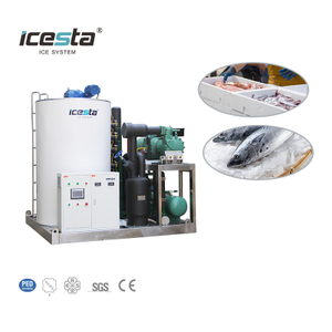 Machine à glace en flocons industrielle de refroidissement par air ICESTA de 15 tonnes