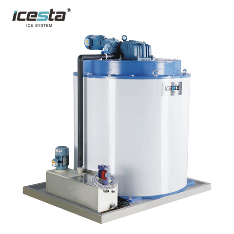 ICESTA 2 TON / JOUR 2000 kg Évaporateur de glace en flocons pour le poisson de pêche refroidissement des aliments 3000 $ - 4000 $