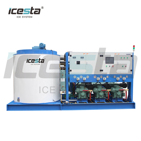 Forte durabilité 20 tonnes de glace commerciale industrielle faisant la machine à glace en flocons