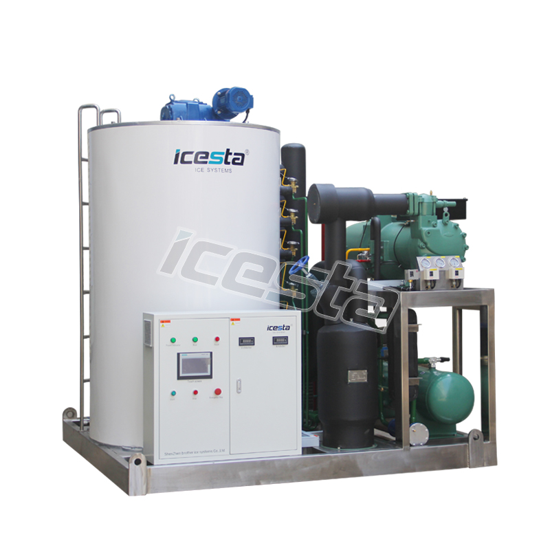 Machine à glace en flocons industrielle de 15 tonnes par jour