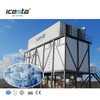 ICESTA Long Service Life Evergy Saving 120 tonnes Container Flake Ice Machine Plant avec stockage de glace automatique et Système de livraison de glace Râteau 480000 $