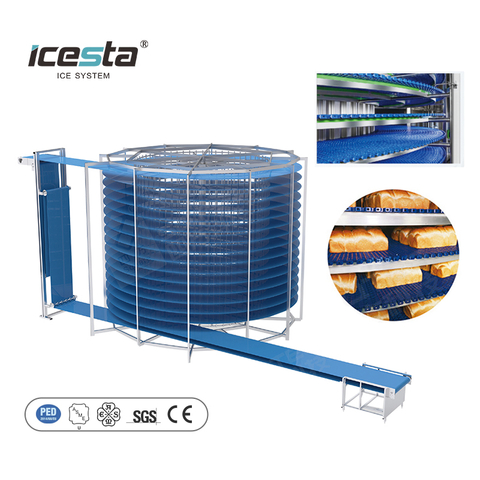 ICESTA Factory Prix faible consommation à haute efficacité IQF MACHINE BOEE FIGS DE BOEE AUTALATIQU