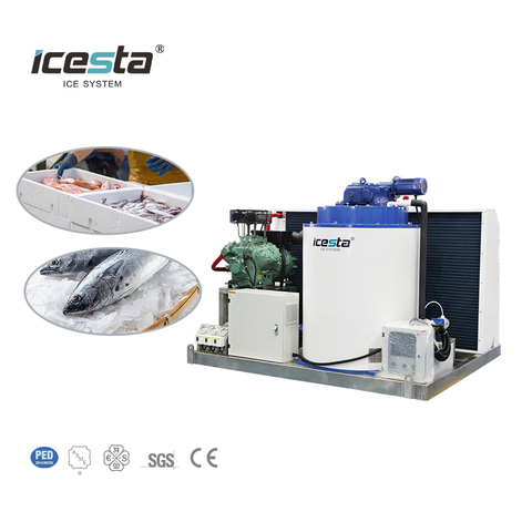 Machine à glace en flocons commerciale de bonne qualité 5t | Fabricant ICESTA