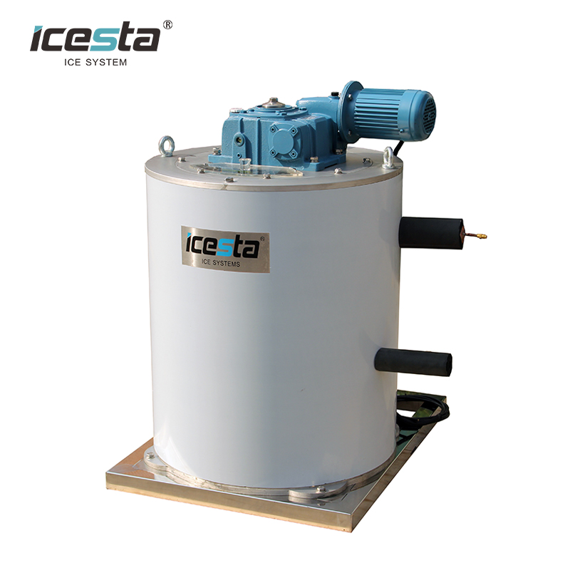 ICESTA 2 TON / JOUR 2000 kg Évaporateur de glace en flocons pour le poisson de pêche refroidissement des aliments 3000 $ - 4000 $