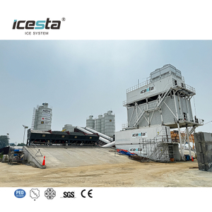 Usine à glace en plaques conteneurisée tout-en-un ICESTA de 100 tonnes pour le refroidissement du béton