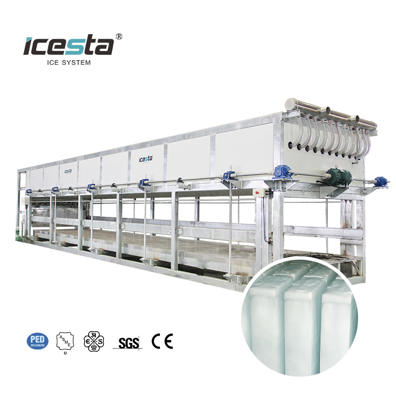 Machine à glace en bloc galvanisé à refroidissement direct ICESTA 5-15t