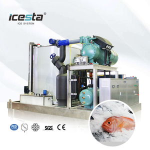 Machine à glace en flocons industrielle ICESTA de 8 à 15 tonnes avec compresseur R404A