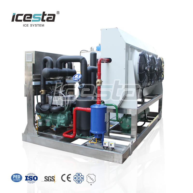  Icesta Machine de glace de flocon de refroidissement en acier inoxydable (basé sur terre) 3T-10T 10000 $ - 35000 $