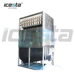 ICESTA 5 tonnes Ice Cube Machine Bloc Cube Ice Maker Machine Crystal