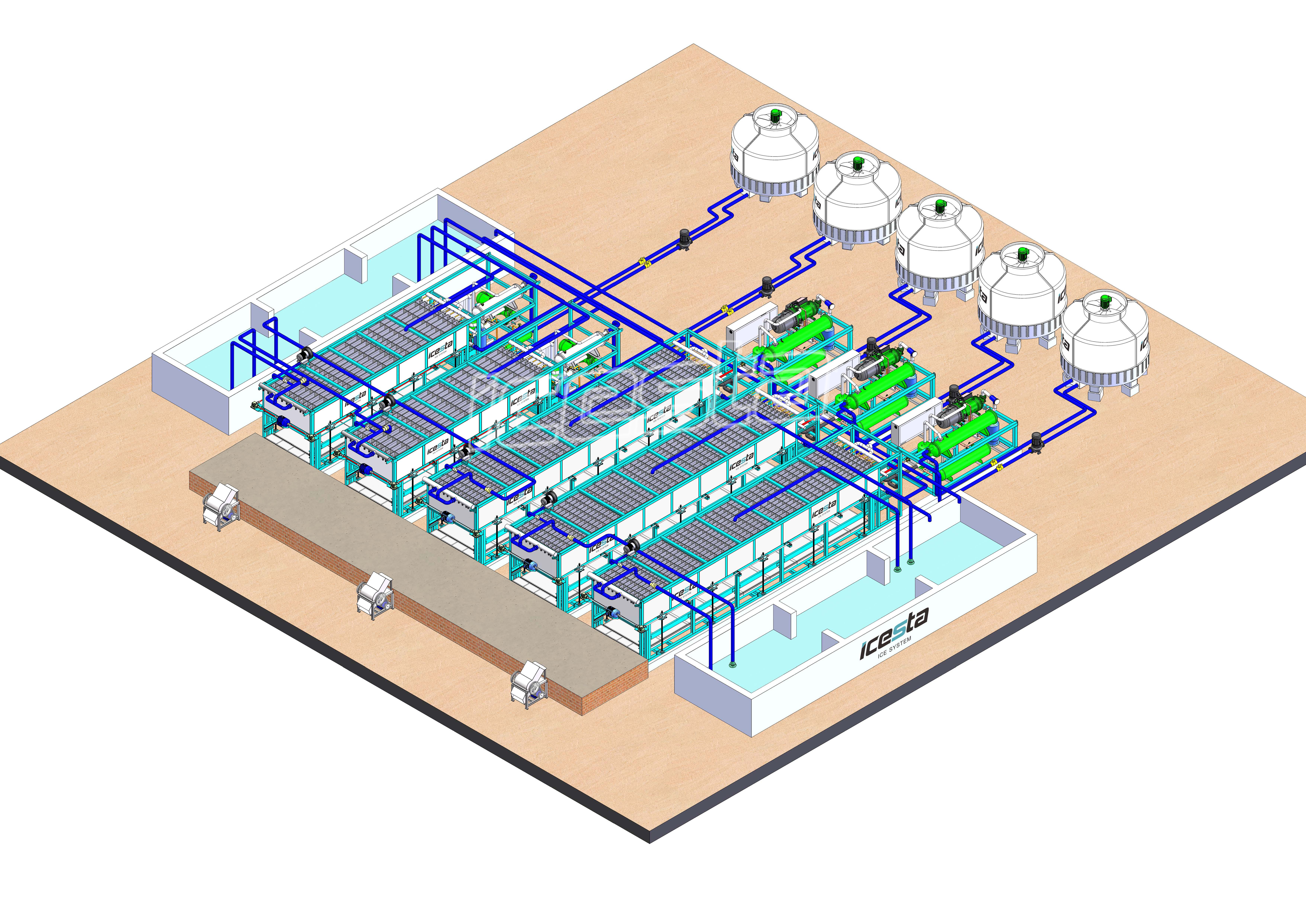 ICESTA soutient les pêcheries du Yémen avec la livraison réussie d'une usine de glace à refroidissement direct de 120 tonnes à Hodeidah